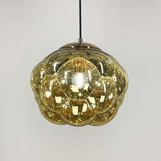 Подвес с фактурным стеклянным плафоном в золотом цвете | Line F | Арт. 0619/1 Gold - фото 3