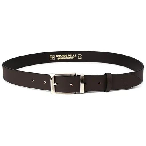 Ремінь шкіряний Grande Pelle коричневий  120х3.5х0.5 см acs0032057 - фото 2