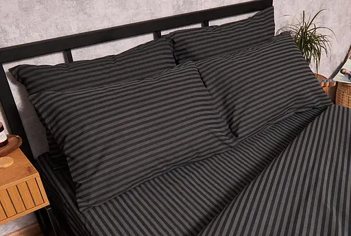 Набір наволочок Moon&Star Бязь Gold Люкс Gray Stripe 40х40 см 2 шт - фото 3