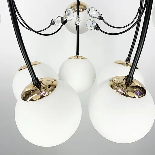 Люстра на 6 або 10 плафонів в двох кольорах Line.F Кількість ламп 10 - фото 8