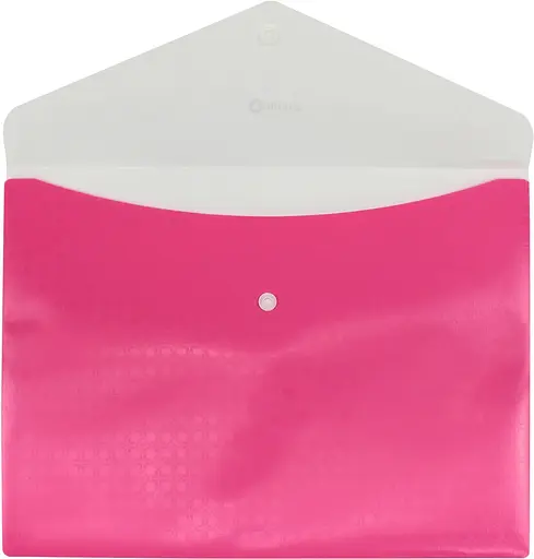 Папка-конверт А4 конверт на кнопці O35206 Optima, 2 відділи (4044572552064) Рожевий - фото 2