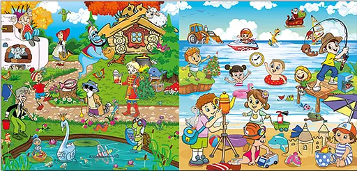 Книга Знайди помилки – виправ наліпками. Блакитна (Глорія) - фото 2