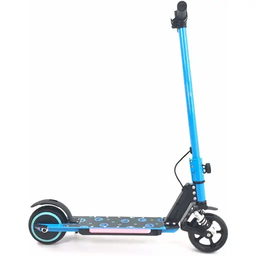 Детский Электросамокат E-Scooter ES3 LED + амортизатор Синий - фото 5