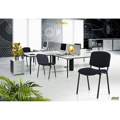 Офисное кресло для посетителей Art Metal Furniture С черный А-01 (011007) - фото 7