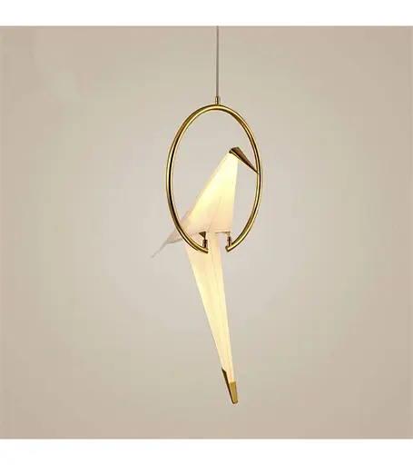 Люстра-подвес Romin D9165-1 белый+золото - фото 2