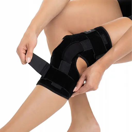 Фіксатор (бандаж) для коліна 4FIZJO шарнірний 1 шт 4FJ0473 Size L (P-5907739317629) - фото 9