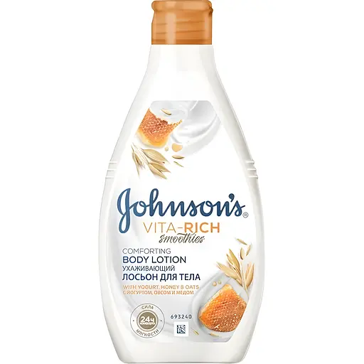 Лосьйон для тіла Johnson’s Vita-Rich Smoothies доглядальний з йогуртом вівсом і медом 400 мл
