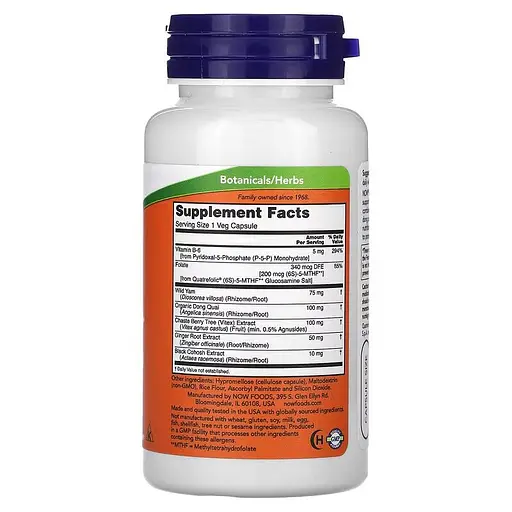 Натуральная добавка NOW Female Balance, 90 вегакапсул - фото 2