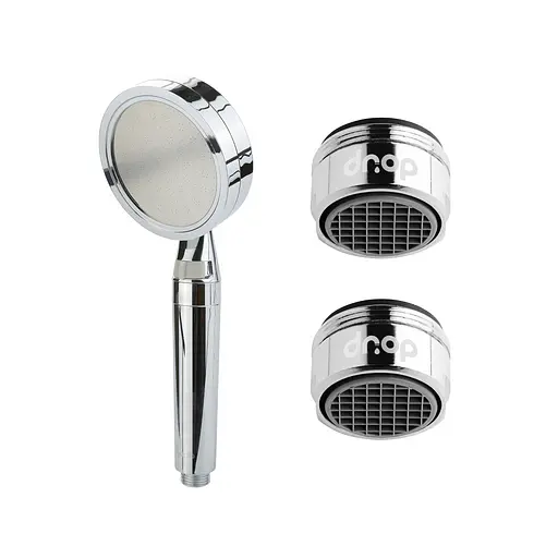 Набор для экономии воды Drop PM2+NANO100G (лейка для душа + 2 аэратора) - Экономия 66%