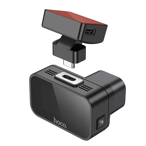 Відеореєстратор Hoco DV10 Mini Screen Dashcam Black - фото 3