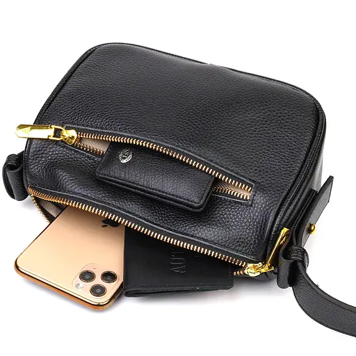 Сумка кожаная женская Vintage 20х14.5х8.5 см sum0022727 - фото 6