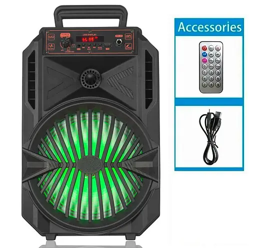 Портативна колонка BIG TANOS-X08 30W, USM/MP3/FM/Bluetooth - фото 2