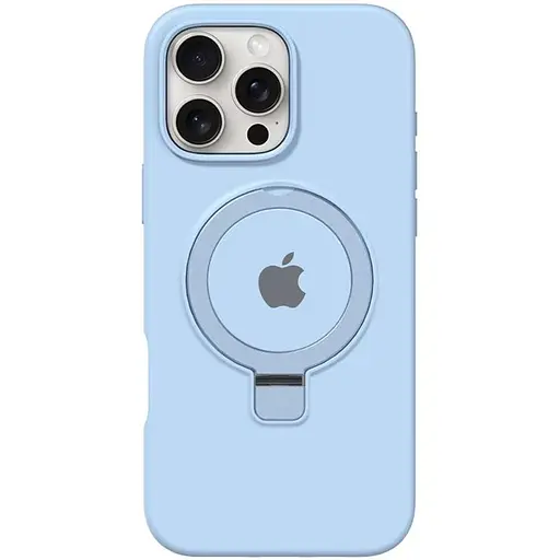 Чохол Epik Silicone Case Full Protective with Ring для Apple iPhone 16 Pro 6.3 Blue