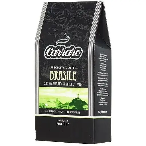 Кава мелена Carraro Brasile 250 г - фото 1