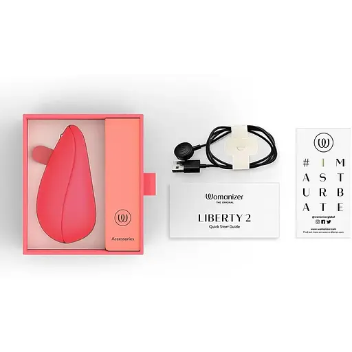 Вакуумний стимулятор Womanizer Liberty 2 Vibrant Rose - фото 7