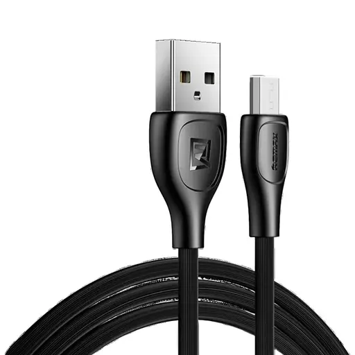 Кабель Remax Lesu Pro USB 2.0 to microUSB 2.1A 1 м черный (RC -160 м-b) - фото 1