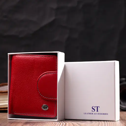 Кожаный женский кошелек ST Leather 10х11.3х1.5 см acs0028365 - фото 9