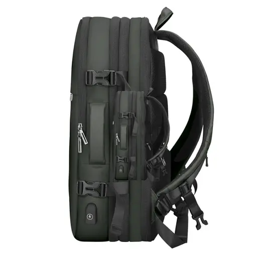 Рюкзак городской расширяемый Mark Ryden 8057Y 23-39л с отсеком для ноутбука до 17.3" и USB Green (18179) - фото 3