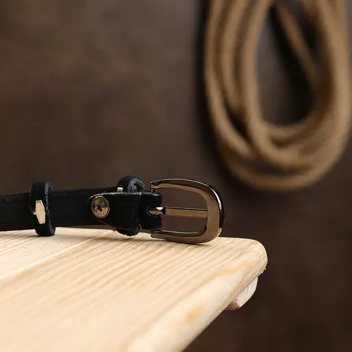 Ремінь шкіряний Vintage жіночий 1,3х105 см acs0018701 - фото 7