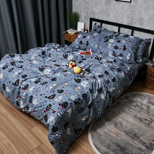 Підковдра Moon&Star Бязь Gold Люкс Feline Fun Полуторна 143x210 см - фото 2