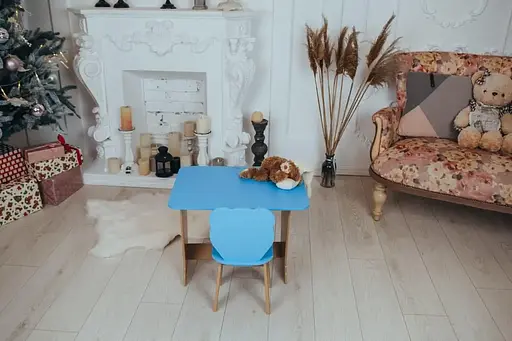 Дитячий стіл парта зі стільчиком для малювання та навчання Левеня - фото 5