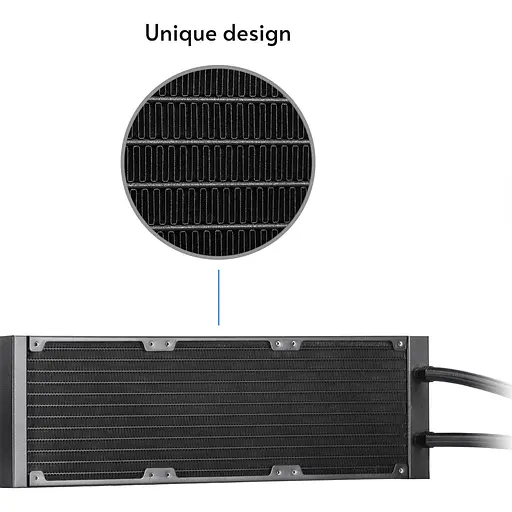 Система водяного охолодження Chieftec Iceberg 360 Dark (CLC-360-BLK) [143802] - фото 8