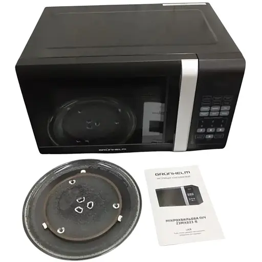 Мікрохвильова піч Grunhelm 23MX823-B 800 Вт 23 л чорна (95063) - фото 9