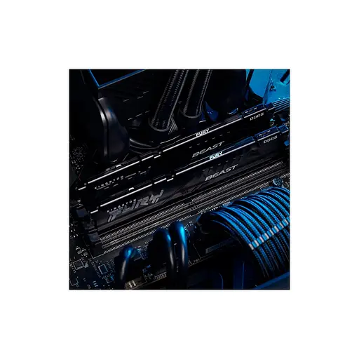 Модуль пам'яті для комп'ютера DDR5 64GB (2x32GB) 5200 MHz Beast Black Kingston Fury (ex.HyperX) (KF552C40BB2K2-64) - фото 9