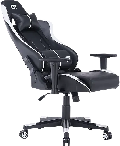 Геймерское кресло GT Racer черное с белым (X-2528 Black/White) - фото 6