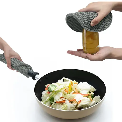 Підставка у вигляді сот кругла силіконова під гаряче килимок для чашки банки 17.5 см Жовтий 87521 - фото 6