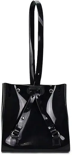 Женская каучуковая сумка-рюкзак трансформер Zaxy Closer Bag черная sum0028698 - фото 9