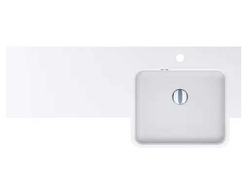 Умивальник Miraggio Fontana R глянсовий 0000520, Білий - фото 3