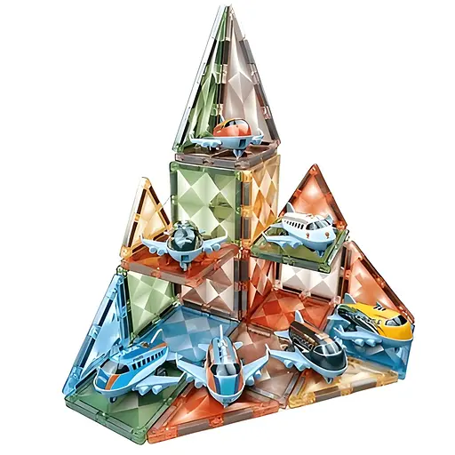 Конструктор магнітний Літачки DIY Magnetic Building Blocks на 29 деталей (СН1212) - фото 2