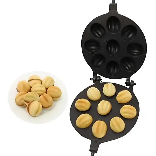 Форма для выпечки крупных орешков (9 половинок больших орехов) с антипригарным / тефлоновым покрытием, ХЕАЗ 81761 - фото 1