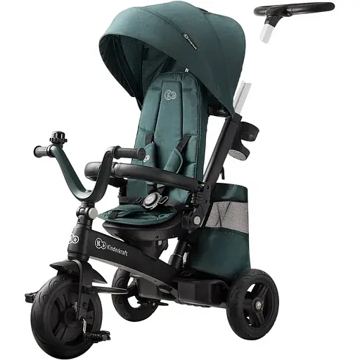 Триколісний велосипед Kinderkraft Easytwist Midnight Green (KKRETWIGRE0000)