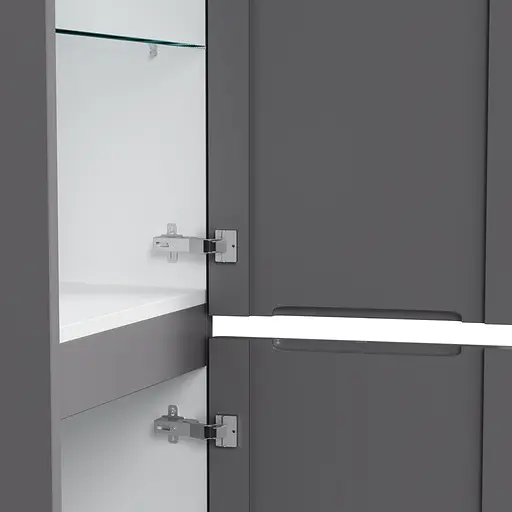 Пенал Am.Pm Hit подвесной 35 см правый графит матовый M93ACHR0356GM38, Графит - фото 6