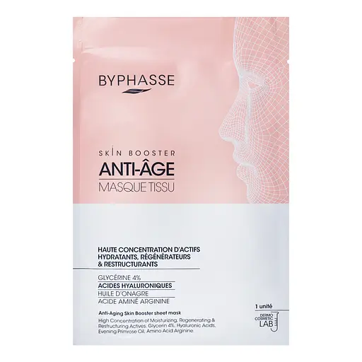 Антивозрастная тканевая маска Byphasse Anti-Aging Skin Booster Sheet Mask, 18 мл - фото 2