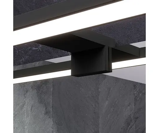 Дзеркало Sanwerk Сімплі "Мініма" 80x65 зі світильником LED "Смарт" black AL 60 см (ZS0000351) - фото 3