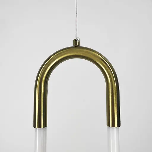 Підвіс зі світлодіодним овалом у латунному корпусі | Арт. A 074/1 AB | Line F - фото 2