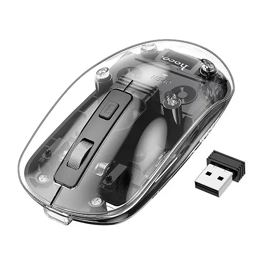 Миша HOCO Mysterious dual-mode silent wireless mouse GM29 |2.4G/BT, 800/1200/1600dpi| - фото 1