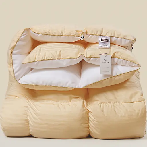 Ковдра пухова MirSon Carmela 032, king size, 240x220, бежева (2200000018472) - фото 11