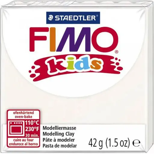 Пластика Fimo kids 42 г белая - фото 1