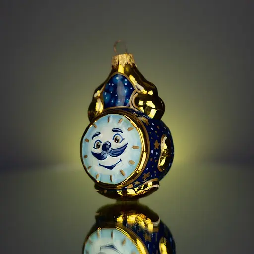 Ялинкова прикраса Різдвяні історії Зірковий годинник скло (4820001155198) - фото 2