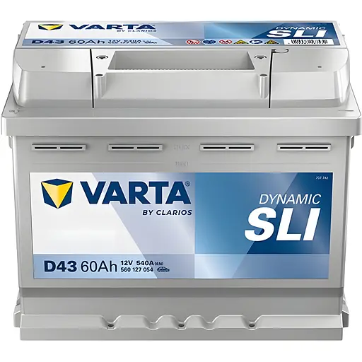 Акумулятор Varta Blue Dynamic 60Ah (+/-) (540EN) (242х175х190) D43
