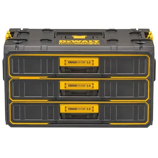 Ящик DeWalt TOUGHSYSTEM 2.0 модуль на 3 ящика (DWST08330-1) - фото 1