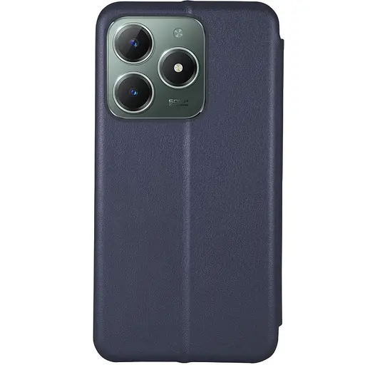 Кожаный чехол-книжка Epik Classy для Realme C63 4G Темно-синий - фото 3