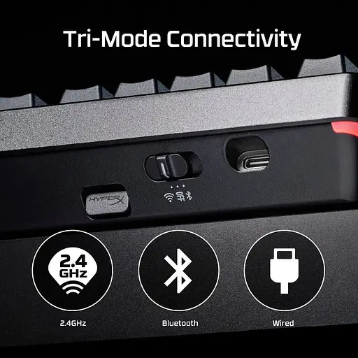 Клавіатура HyperX Alloy Rise 75 Wireless ENG/UA RGB Black (91Y91AA) - фото 8