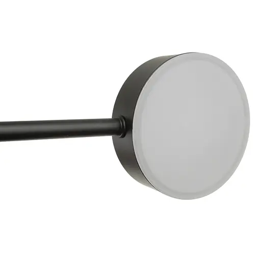 Люстра стельова Brille в спальню LED 42W WW+NW+CW BK (BR-01 634C/6) - фото 3