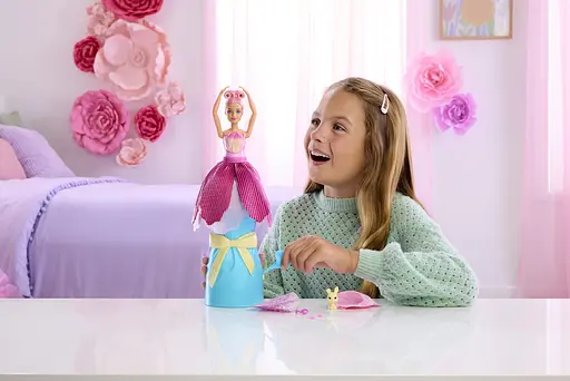Набір-сюрприз з лялькою Barbie Petal Pop Рожевий тюльпан (JMF57) - фото 6