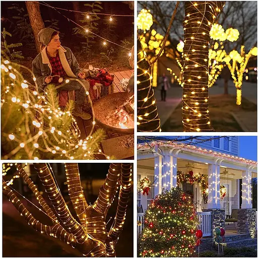 Гирлянда Lezonic 220 LED Fairy Lights Outdoor Power, 8 м/8 режимов, ПВХ Fairy Lights с дистанционным управлением - фото 2